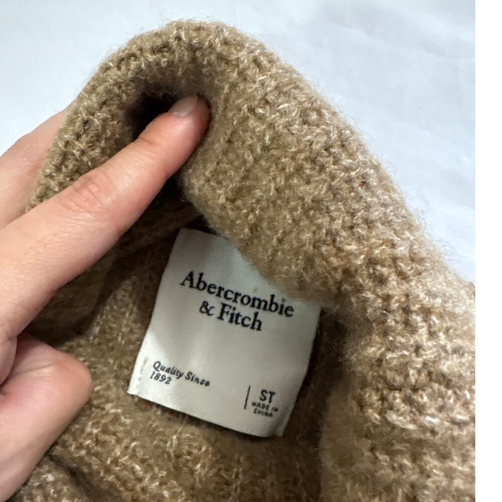 NWT Abercrombie & Fitch Women’s Small Tall Cowl Neck Sweater Dress Winter Knit - Picture 5 of 9
